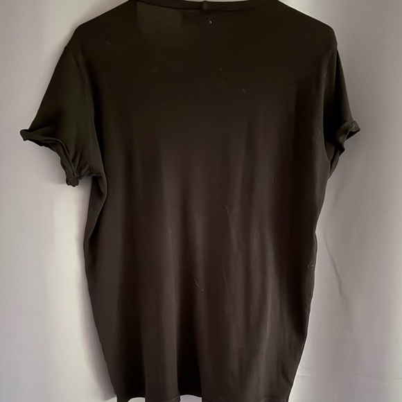 Lauren Moshi Edda Crystal Sprinkle Lip Tee Black Tee Soze Small - Picture 2 of 4